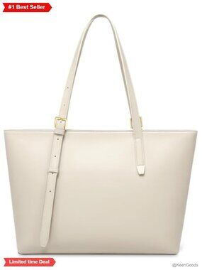 Faux Leather Tote Bag Adjustable Straps Shoulder Handbag Work Daily